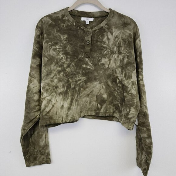 BP. Green Tie Dye Top Medium - Picture 2 of 6
